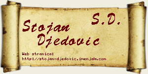 Stojan Đedović vizit kartica